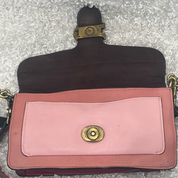 Coach Pink Tabby Shoulder Bag Colorblock Crossbody - Picture 9 of 14